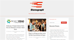 Desktop Screenshot of blog.stenograph.com