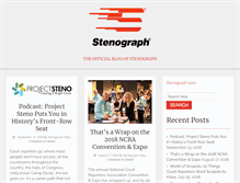 Tablet Screenshot of blog.stenograph.com